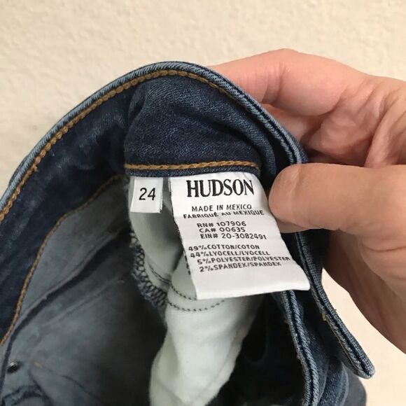 Hudson Bacara Straight Flood Cuffed denim jeans 24 - Picture 5 of 8